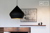 Black dome hanging lamp Liselotte