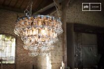 Large glass chandelier Mille Goutes