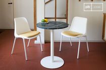 Green marble bistro table Lasby