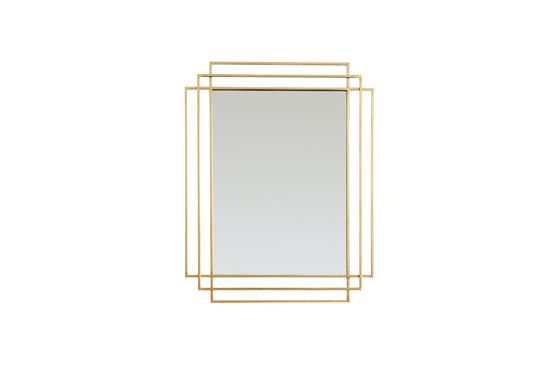 Alma golden mirror - A large rectangular mirror inspired by | pib