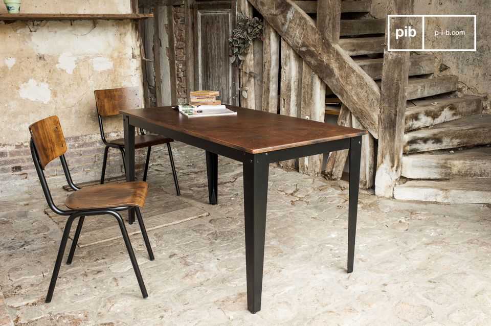 Industrial Dining Table Grantham Thick Dining Table V-FRAME LEGS Industrial  Rustic Handmade Table 