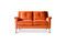 Miniature Elbrouz orange velvet 2-seater sofa Clipped