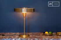 Gilded brass table lamp Amber