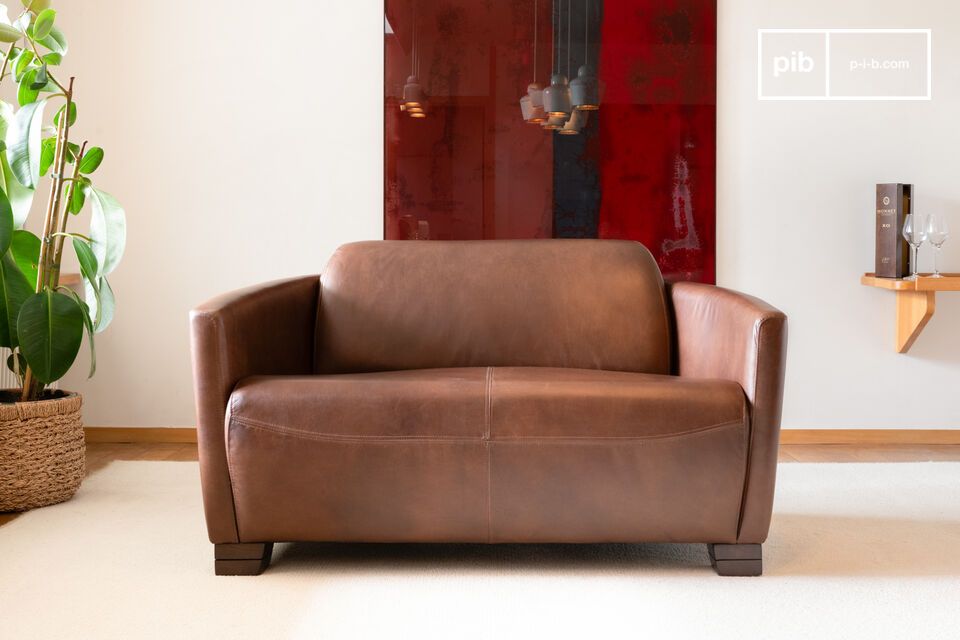 Red Baron leather sofa