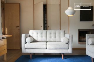 2-seater fabric sofa Silkeborg