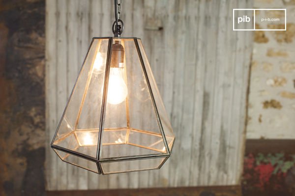 Black trapeze online pendant light